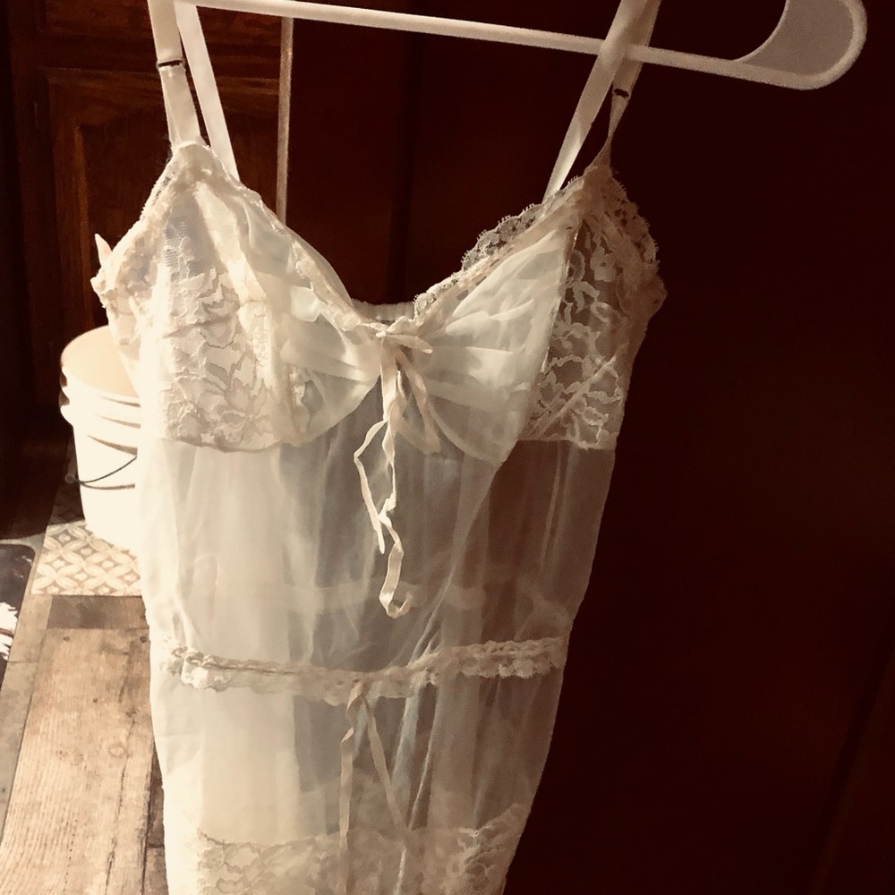 Elegant Lace Sheer Chemise